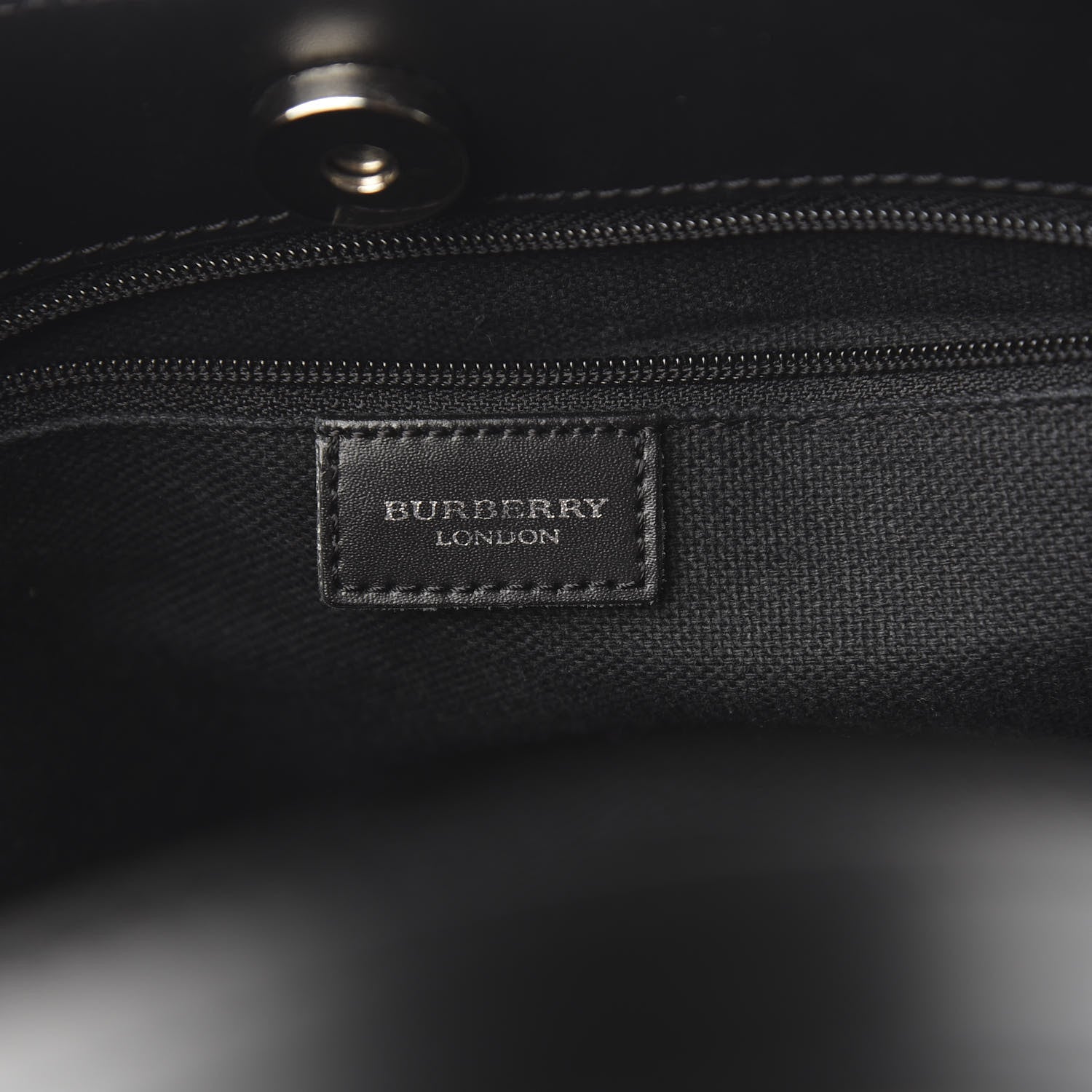 Burberry House Check Medium Tote Black 6 of 10