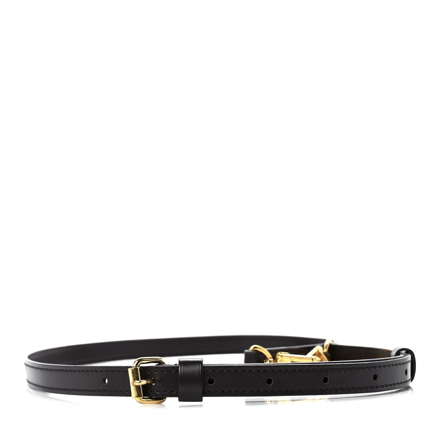 Louis Vuitton Calfskin 16mm Adjustable Shoulder Strap Brown 1 of 4