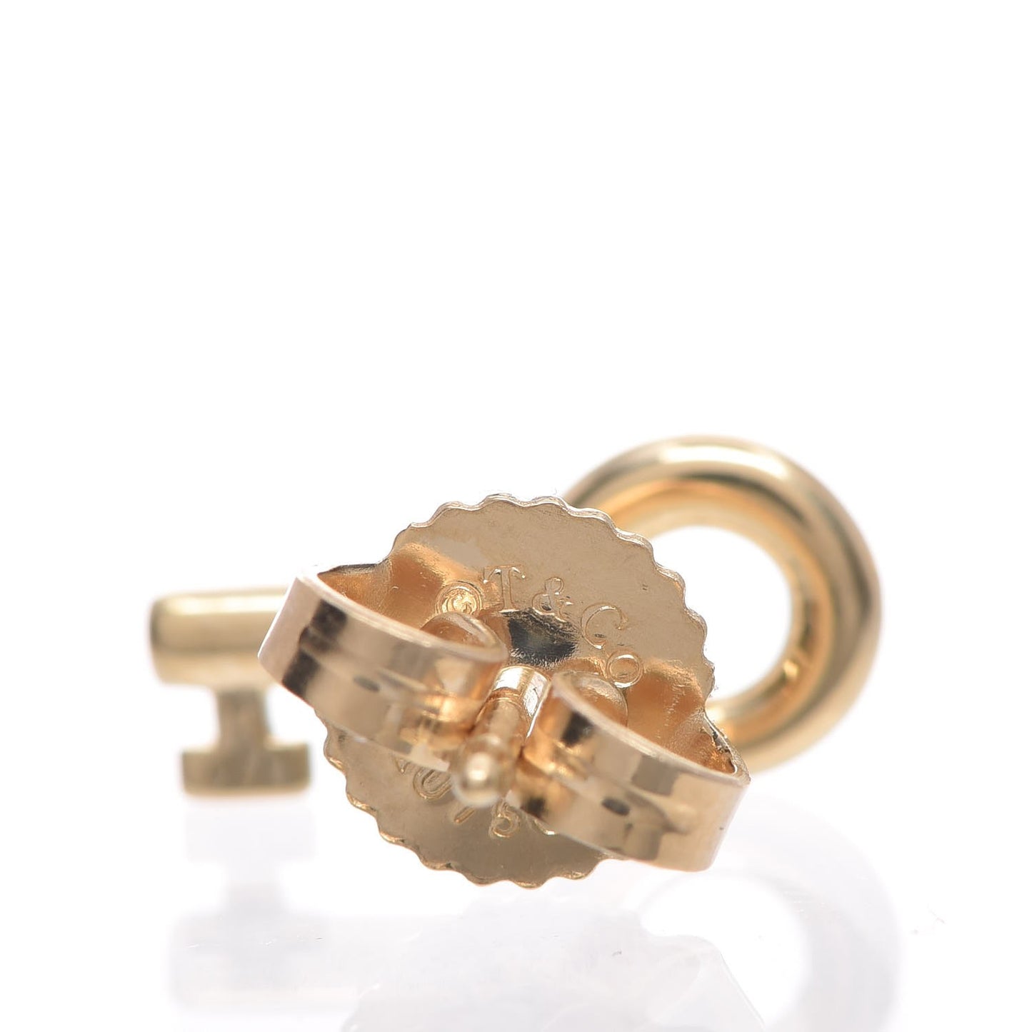 18K Yellow Gold Mini Key Earrings