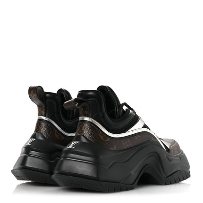 Louis Vuitton Calfskin Monogram LV Archlight 2.0 Platform Sneakers 38 Black 5 of 11