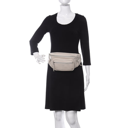 Saint Laurent Calfskin Ripstop Logo Body Belt Bag Crema Soft 2 of 9
