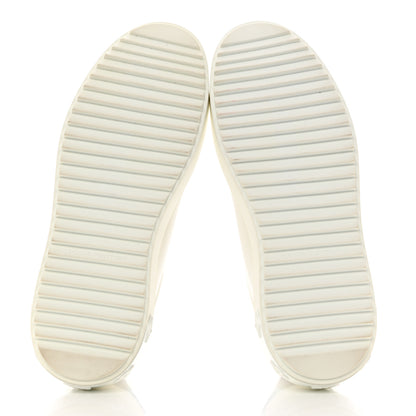 Louis Vuitton Lambskin Embossed Monogram Time Out Sneakers 38 White 5 of 8
