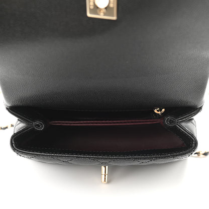 Chanel Caviar Quilted Extra Mini Coco Handle Flap Black 5 of 9