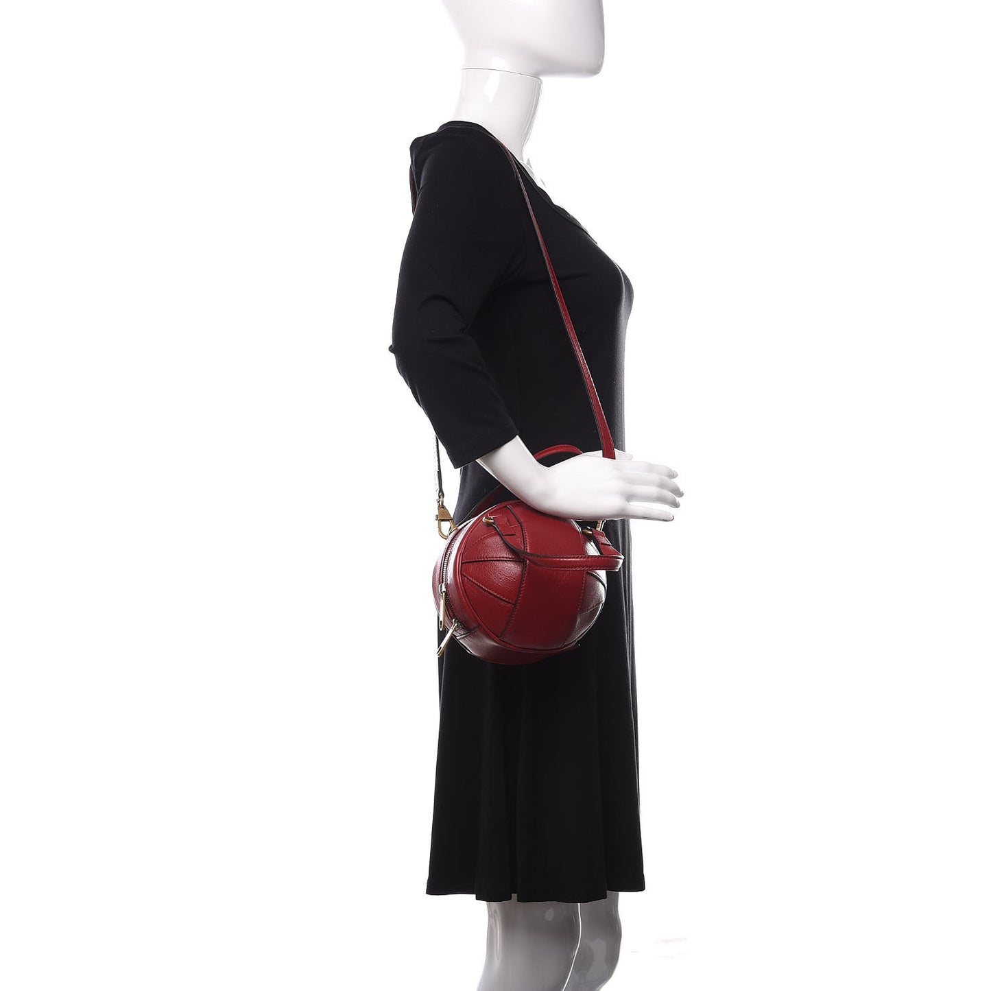 Piuma Lux Energy Mini Tifosa Basketball Shaped Shoulder Bag Romantic Cerise