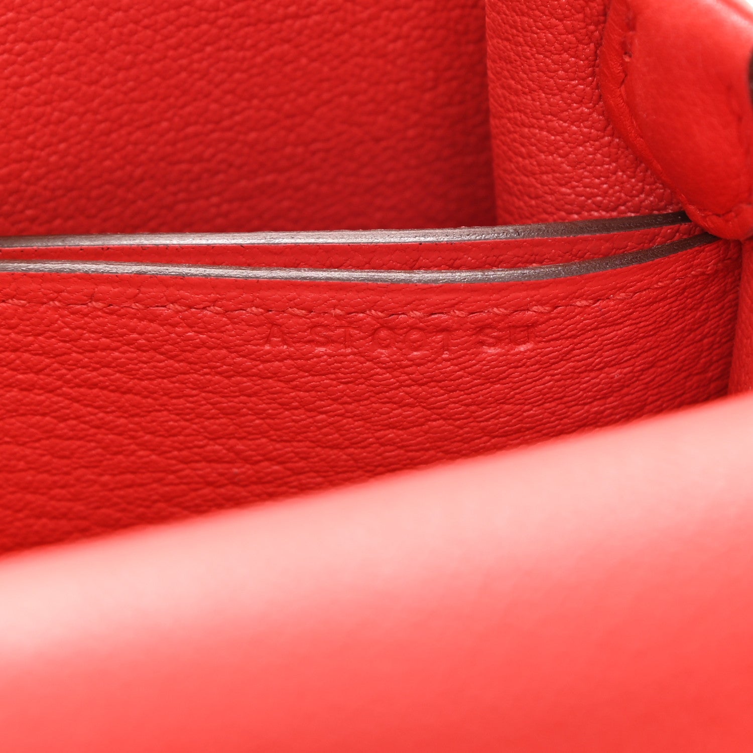 Hermes Evercolor Mini Sac Roulis Rouge Tomate 6 of 10