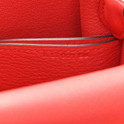 Hermes Evercolor Mini Sac Roulis Rouge Tomate 6 of 10