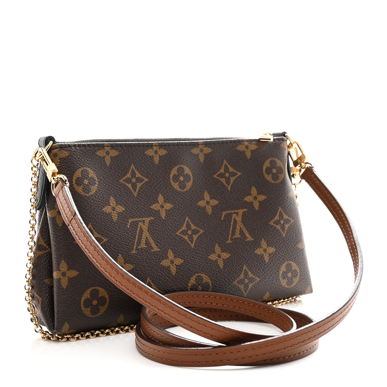 Louis Vuitton Monogram Pallas Clutch Black 3 of 10