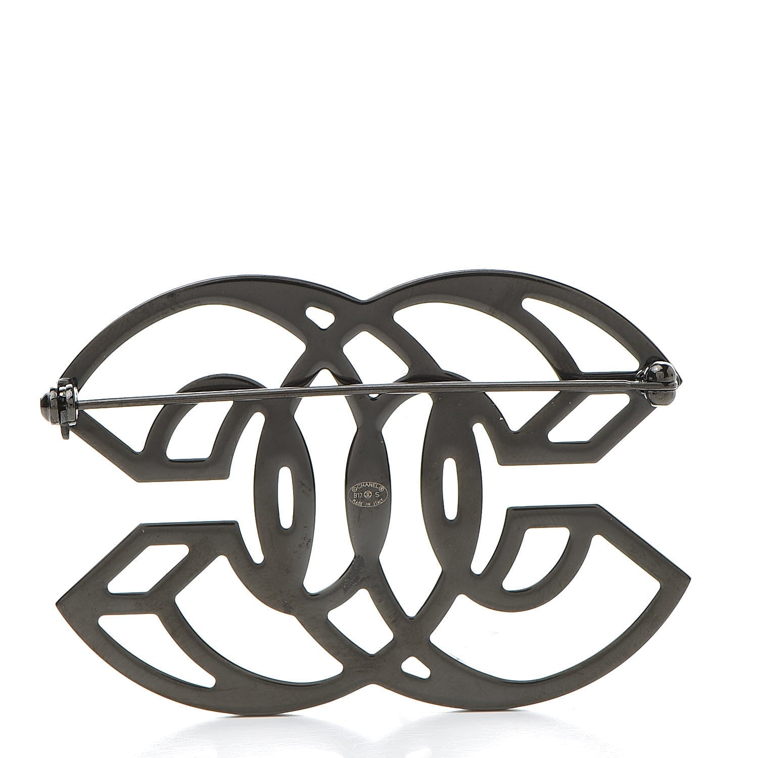 Chanel Crystal 3D CC Brooch Red 3 of 4