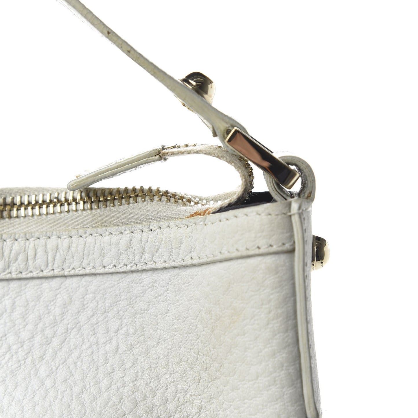 Calfskin Web Blondie Hobo White