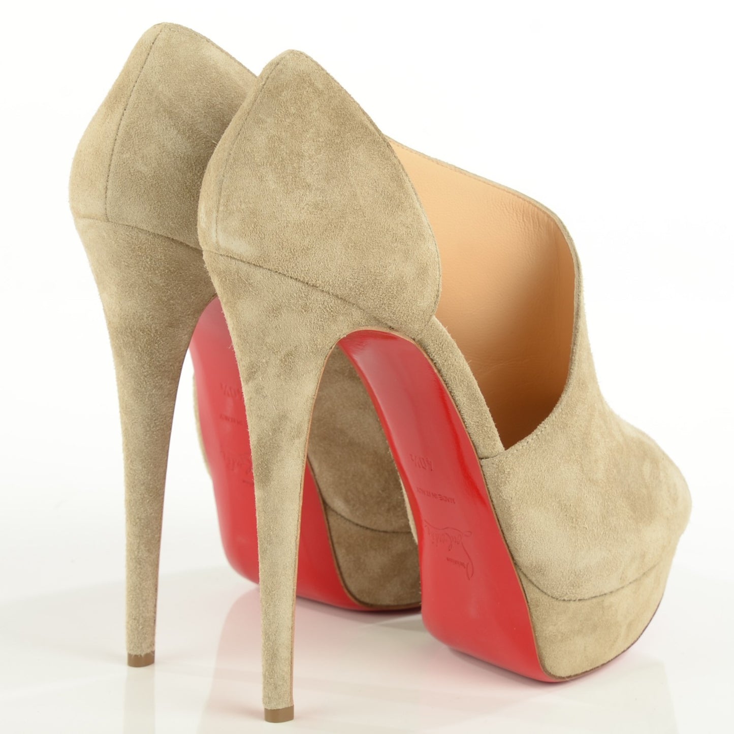 Suede Calfskin Verita 150 Booties 40.5 Pierre