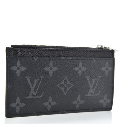 Louis Vuitton Monogram Eclipse Taiga Coin Card Holder 3 of 8