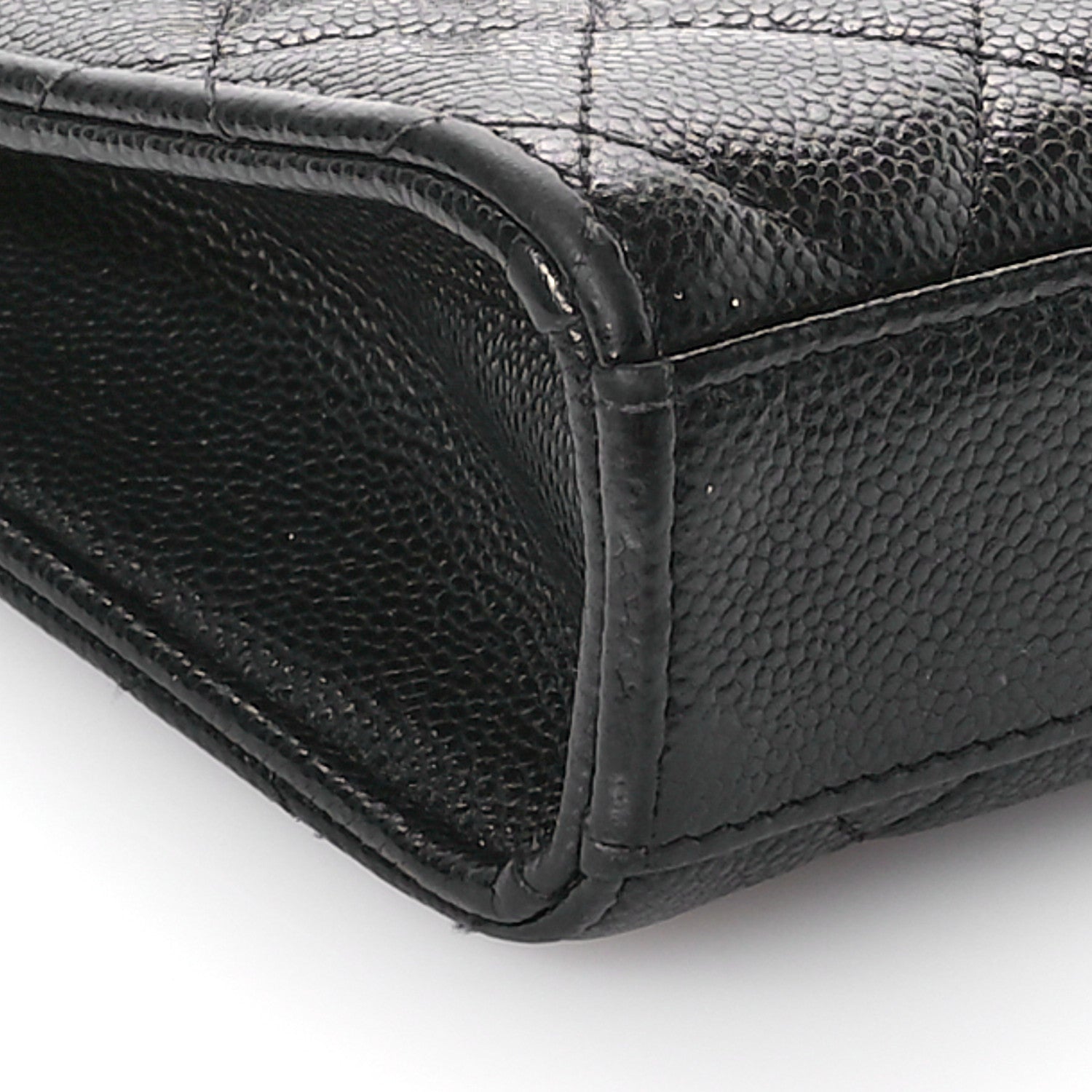 Chanel Caviar Quilted Classic Phone Holder Black 10 of 13