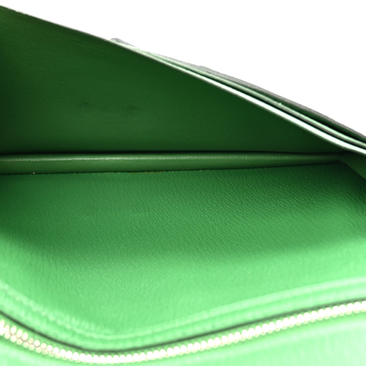 Hermes Shiny Alligator Bearn Wallet Cactus 5 of 10