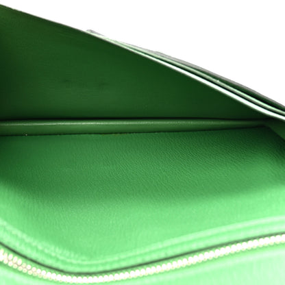 Hermes Shiny Alligator Bearn Wallet Cactus 5 of 10