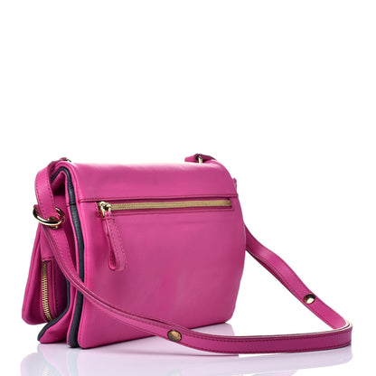 Dolce & Gabbana Calfskin Crossbody Bi-Color Bag Pink Navy 3 of 8