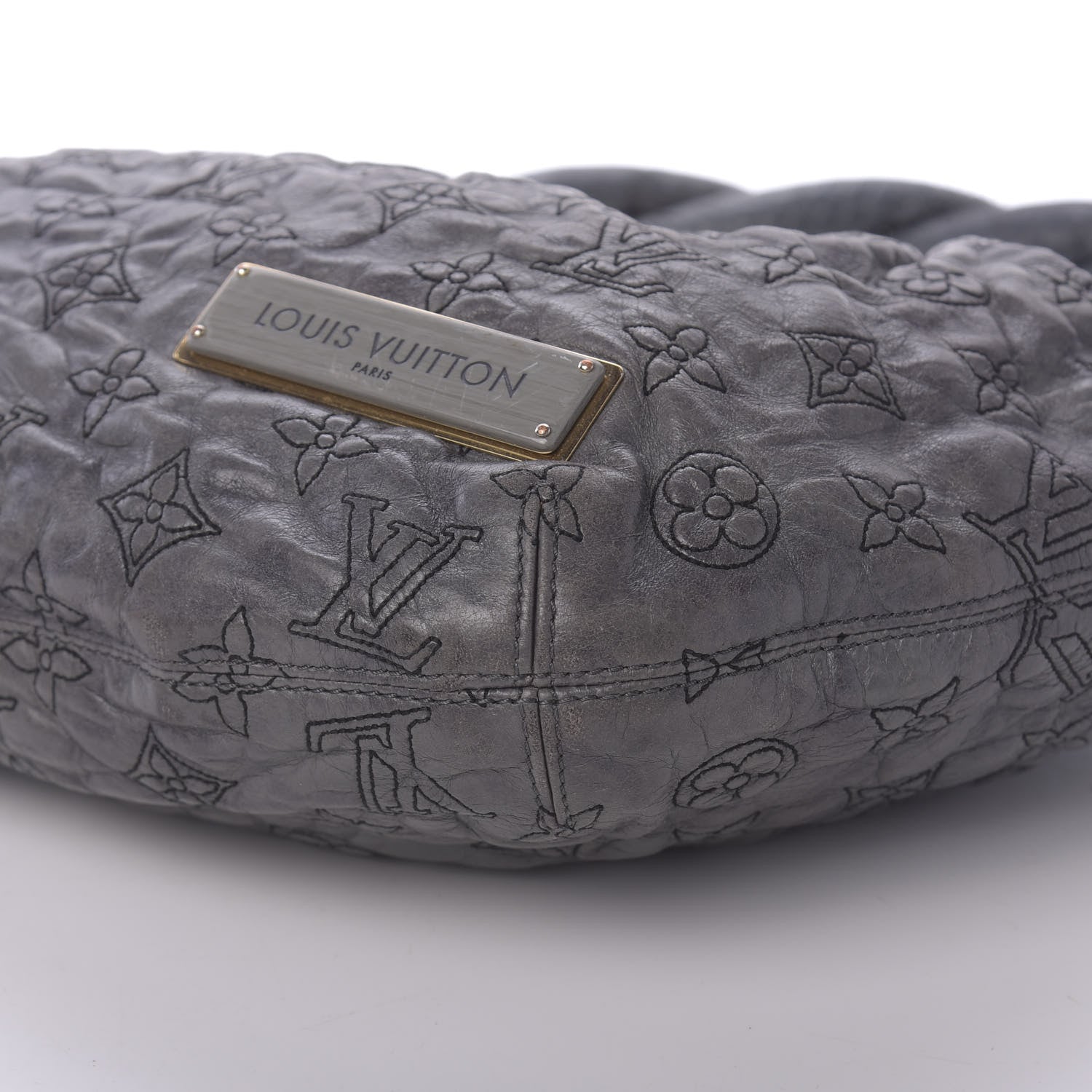 Louis Vuitton Lambskin Olympe Nimbus PM Anthracite 7 of 9