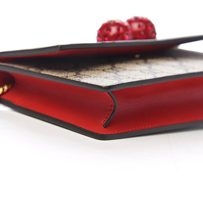 Gucci GG Supreme Monogram Mini Cherry Chain Bag 6 of 8