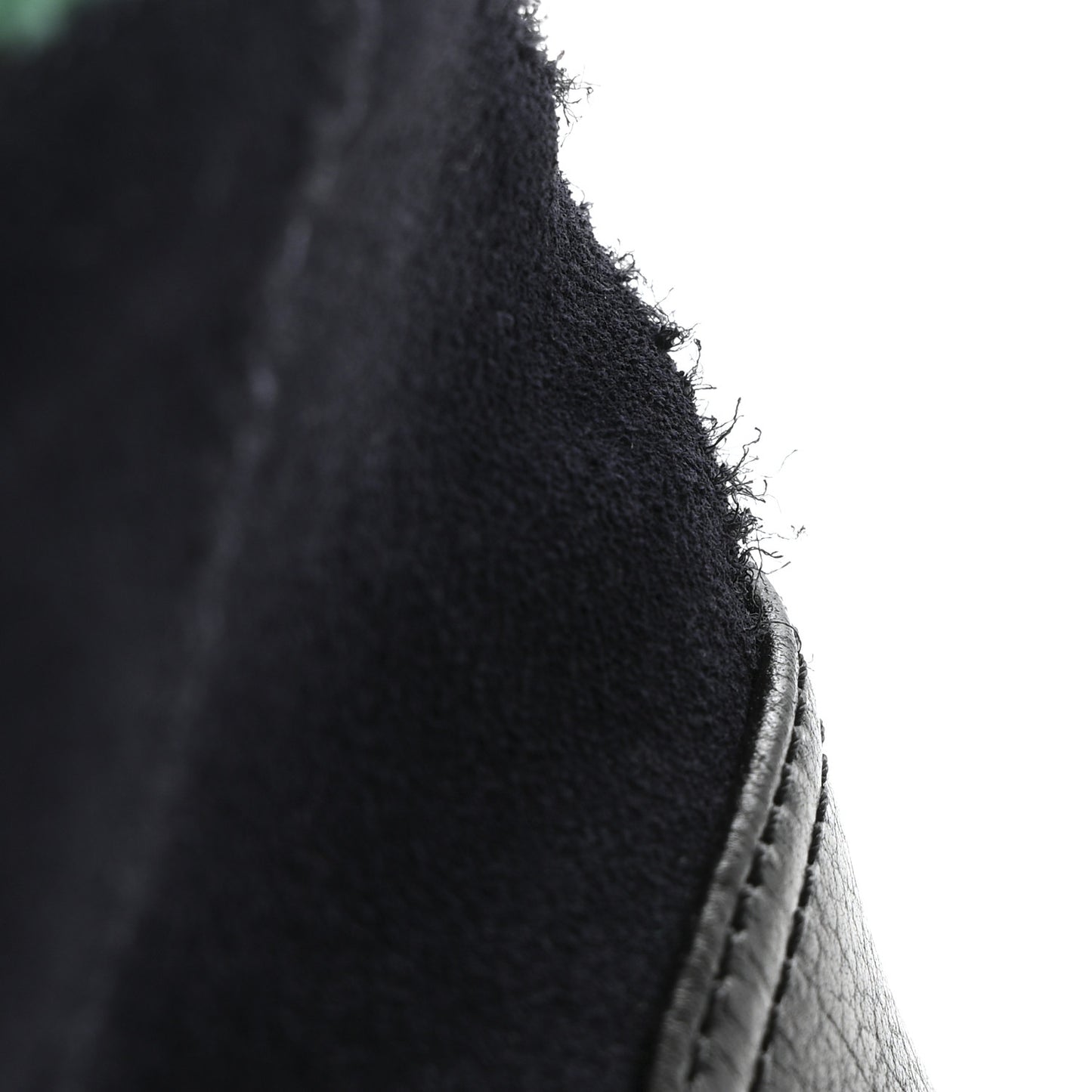 Suede Calfskin Velvet Quilted CC Combat Boots 36 Navy Green Black