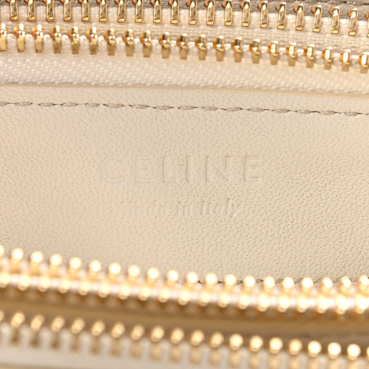 Celine Lambskin Small Trio Crossbody Bag White 7 of 13