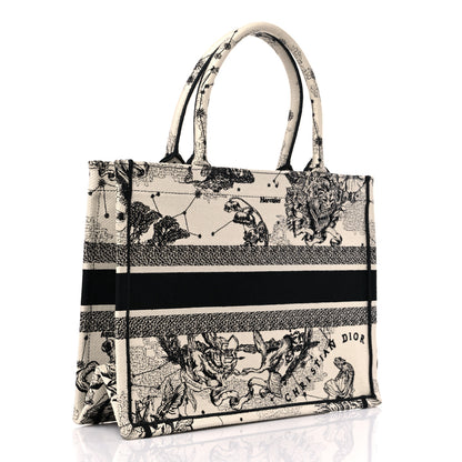 Christian Dior Canvas Zodiac Toile De Jouy Embroidered Medium Book Tote Latte 3 of 10