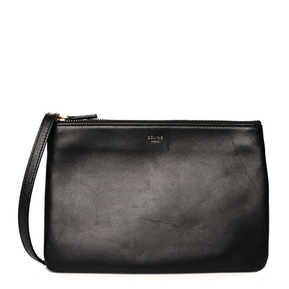 Celine Lambskin Small Trio Crossbody Bag Black 1 of 11