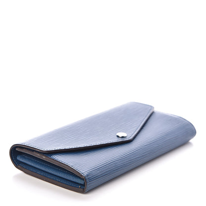 Louis Vuitton Epi Sarah Wallet NM Blue Celeste 4 of 6