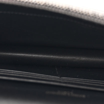 Saint Laurent Metallic Smooth Calfskin Classic Monogram Kate Tassel Chain Wallet Grey 5 of 11