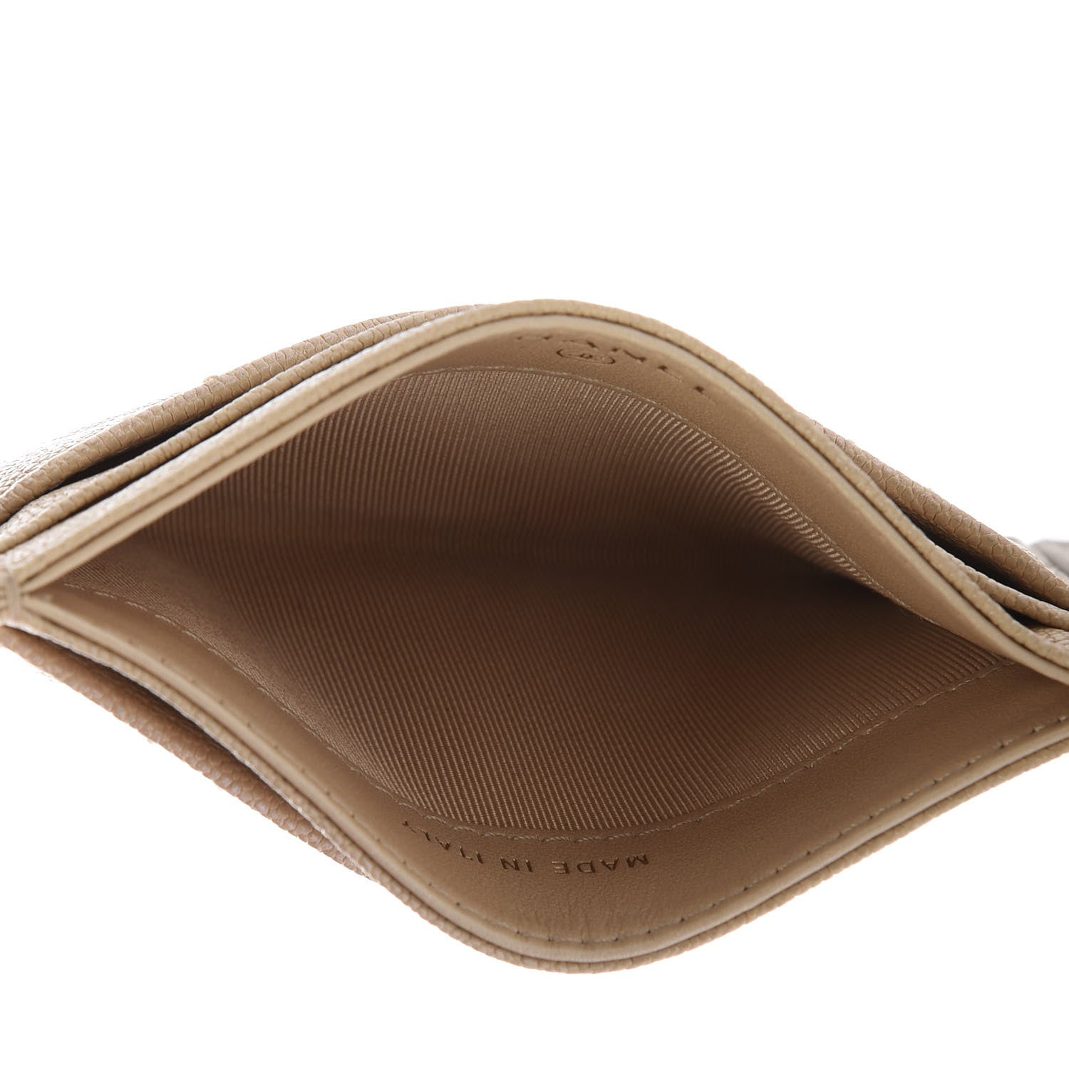 Chanel Iridescent Caviar Quilted Card Holder Beige 5 of 9