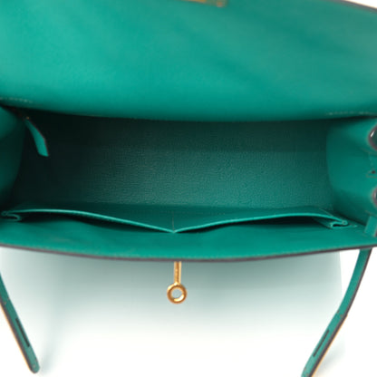 Hermes Epsom Kelly Sellier 28 Bleu Paon 4 of 14