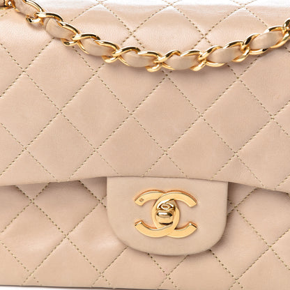 Chanel Lambskin Quilted Small Double Flap Beige 15 of 19