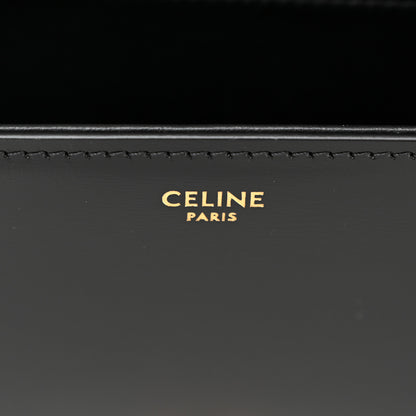 Celine Shiny Calfskin Medium Triomphe Black 6 of 11