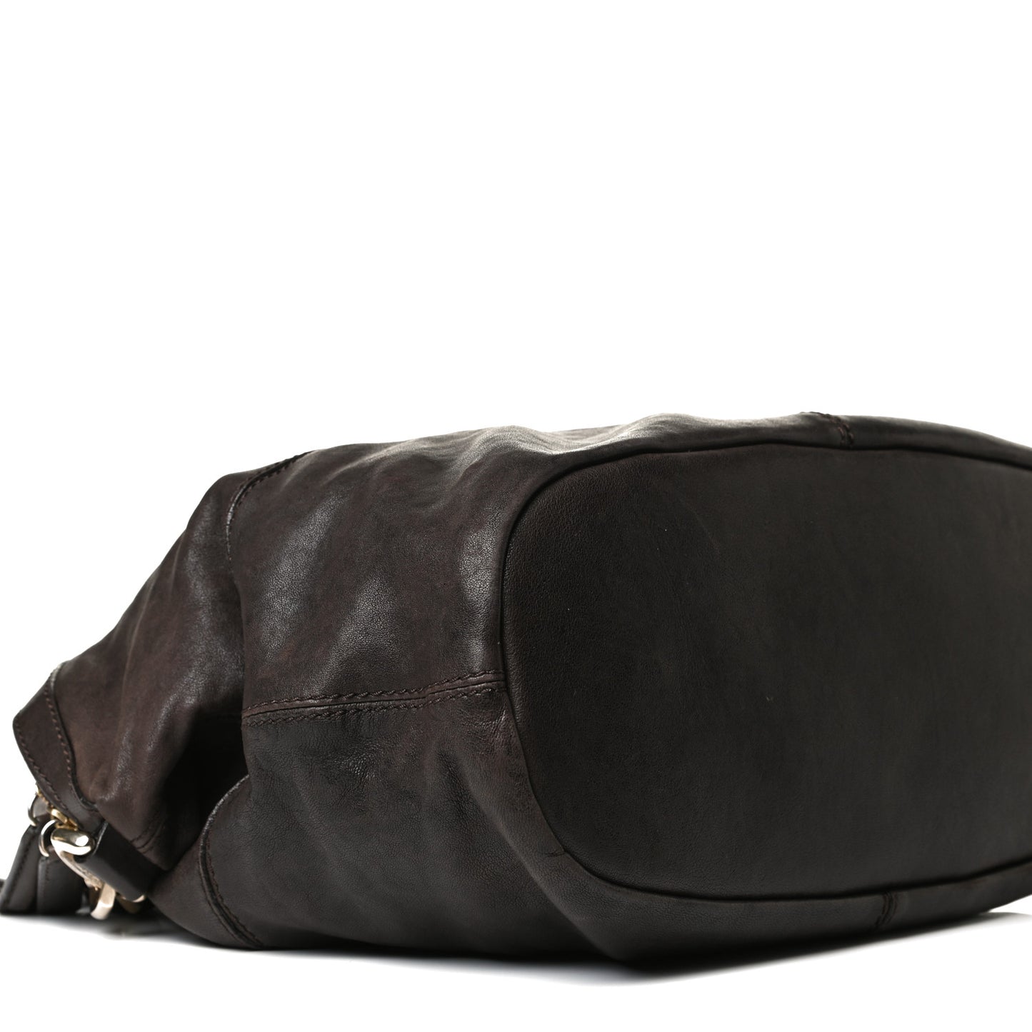 Wrinkled Lambskin Medium Nightingale Dark Brown