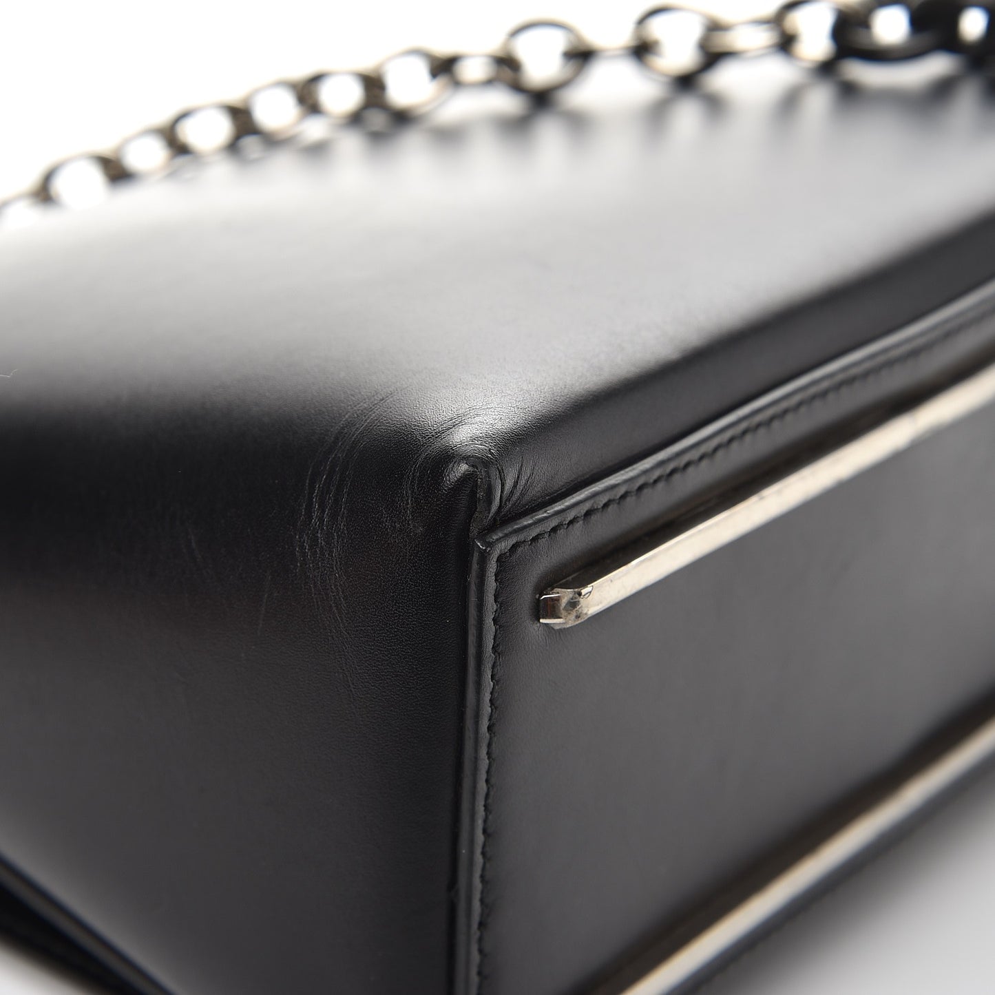 Calfskin Bal58 Shoulder Bag Black