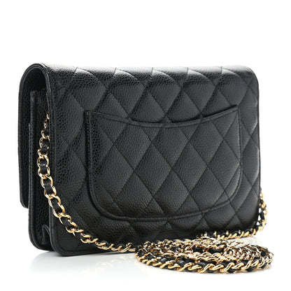 Chanel Caviar Quilted Wallet On Chain WOC Black 3 of 10