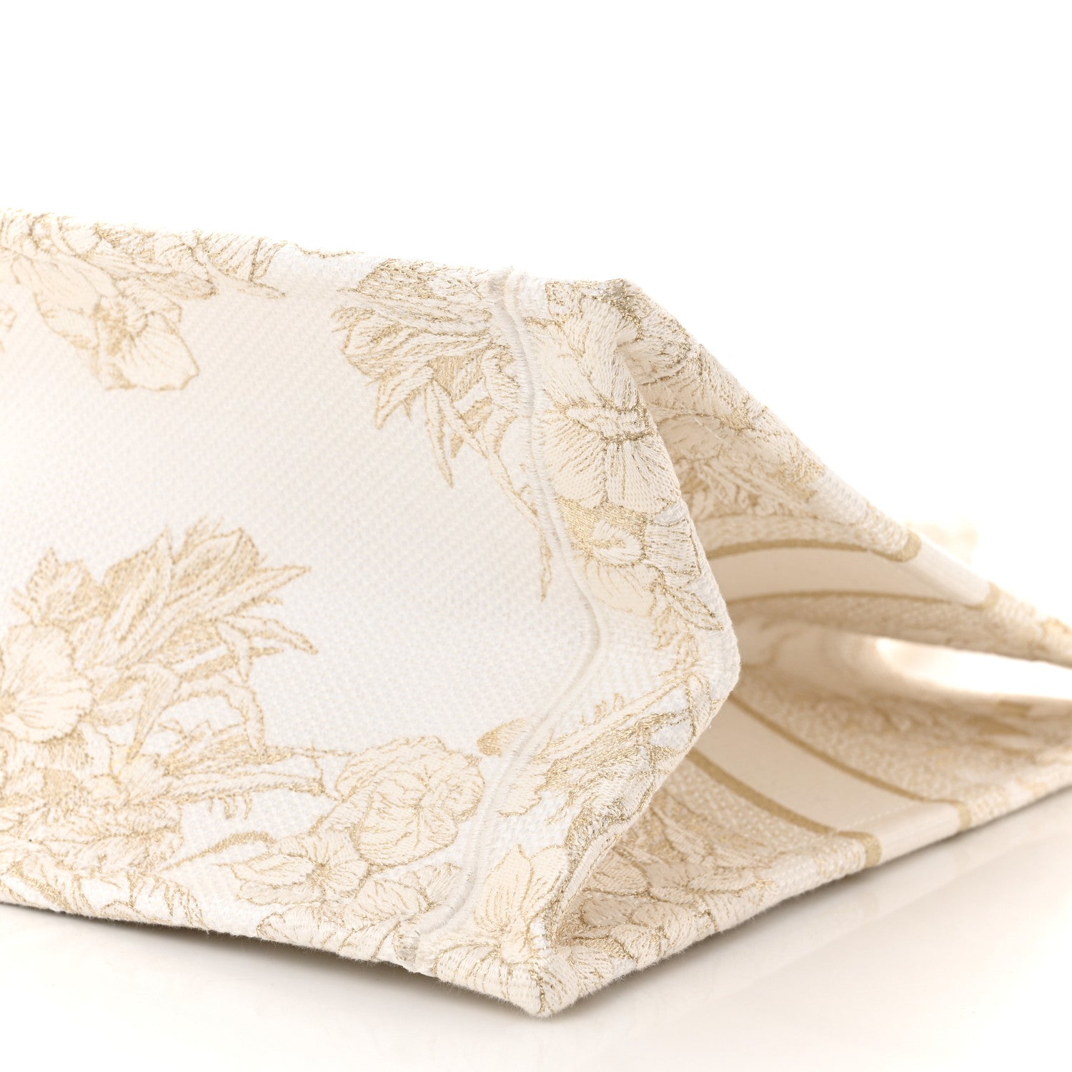 Christian Dior Canvas Embroidered Medium Rêve d'Infini Book Tote Gold 11 of 11