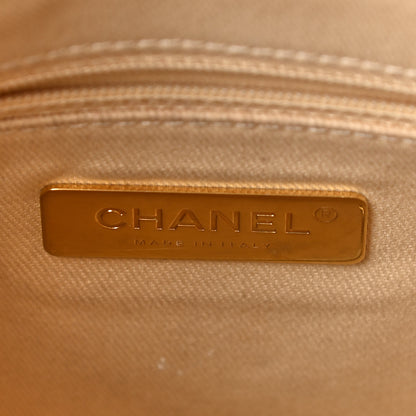 Chanel Grained Calfskin Stitched Small Drawstring Bag White 5 of 9