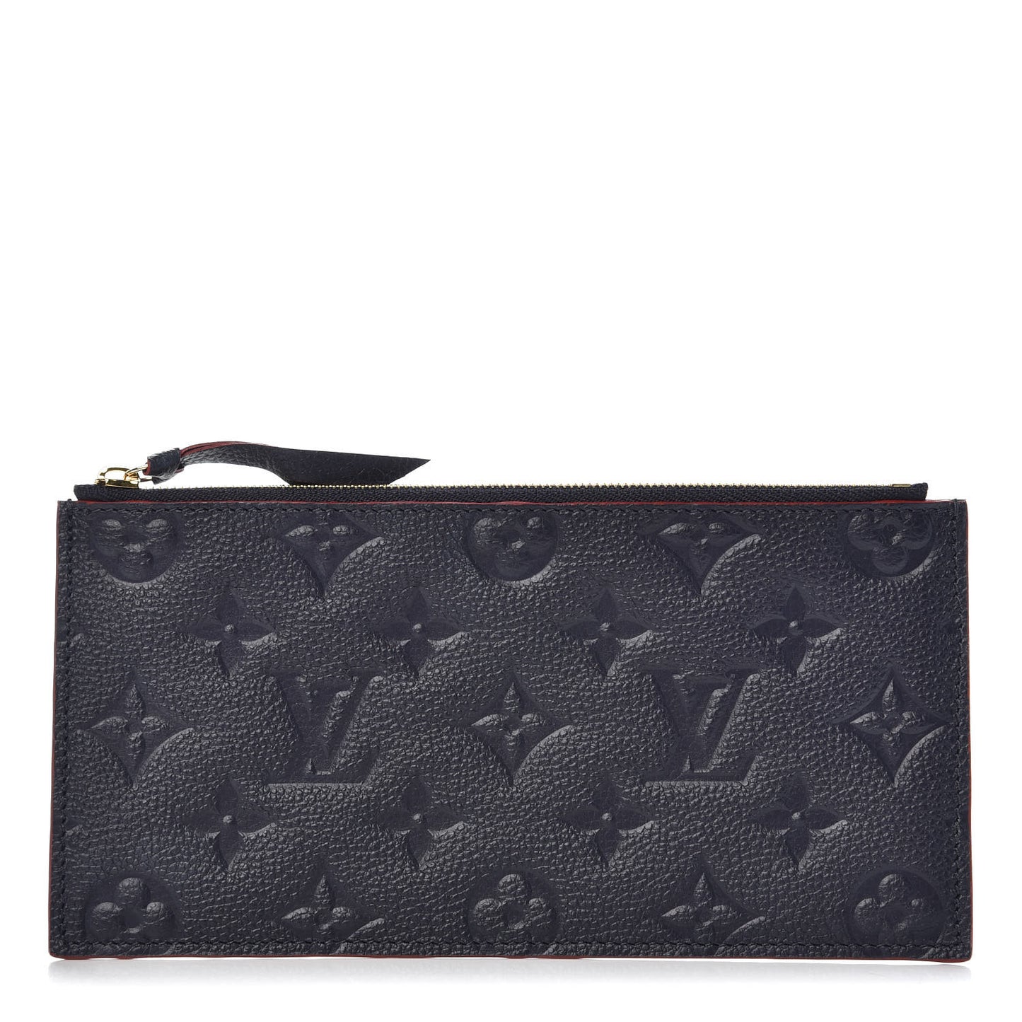 Empreinte Felicie Chain Wallet Zippered Insert Marine Rouge