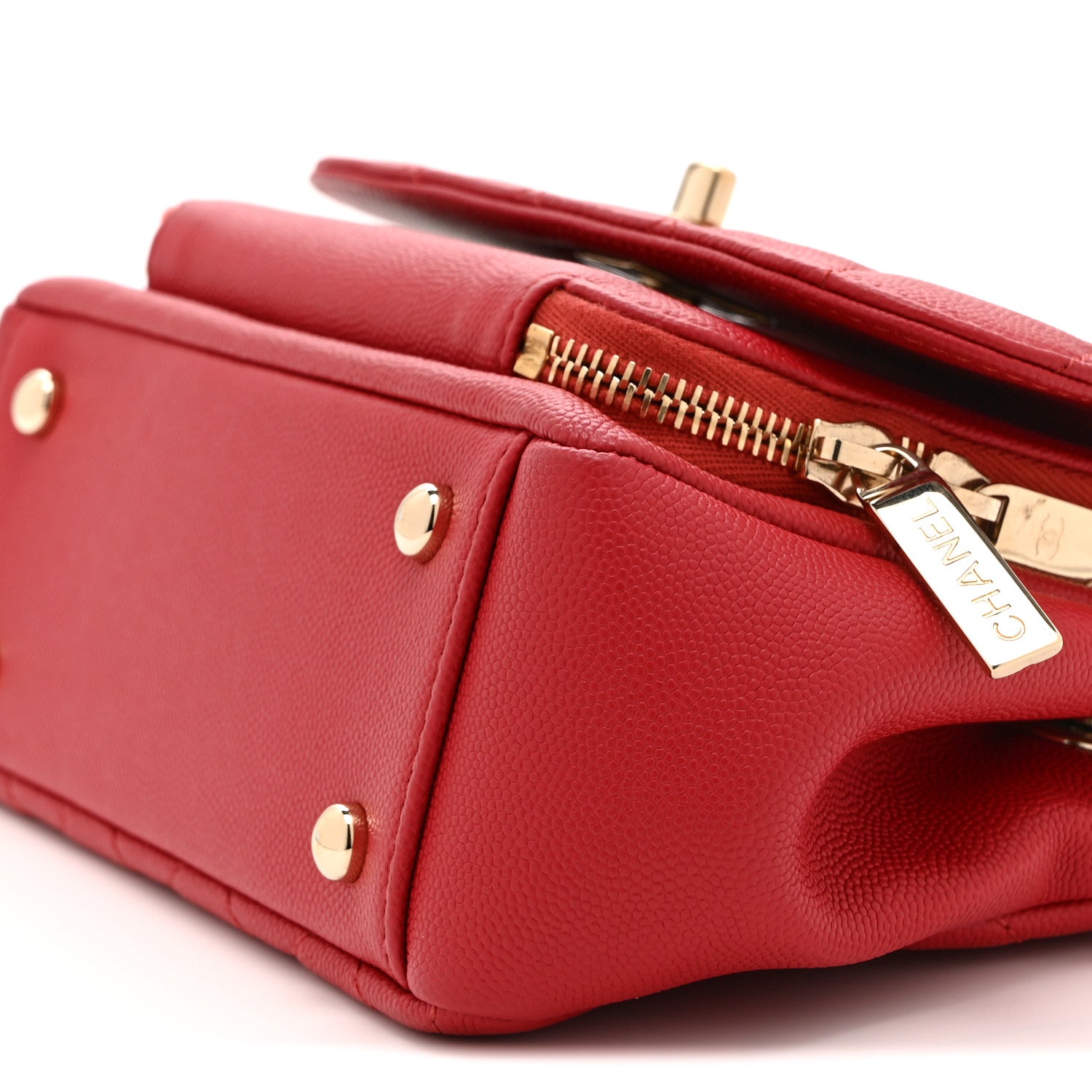 Chanel Caviar Quilted Small Business Affinity Flap Red 10 of 11
