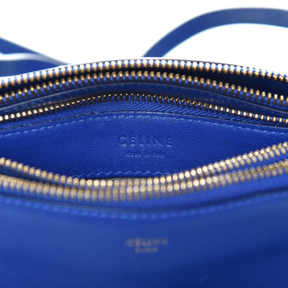 Celine Lambskin Small Trio Crossbody Bag Electric Blue 6 of 11