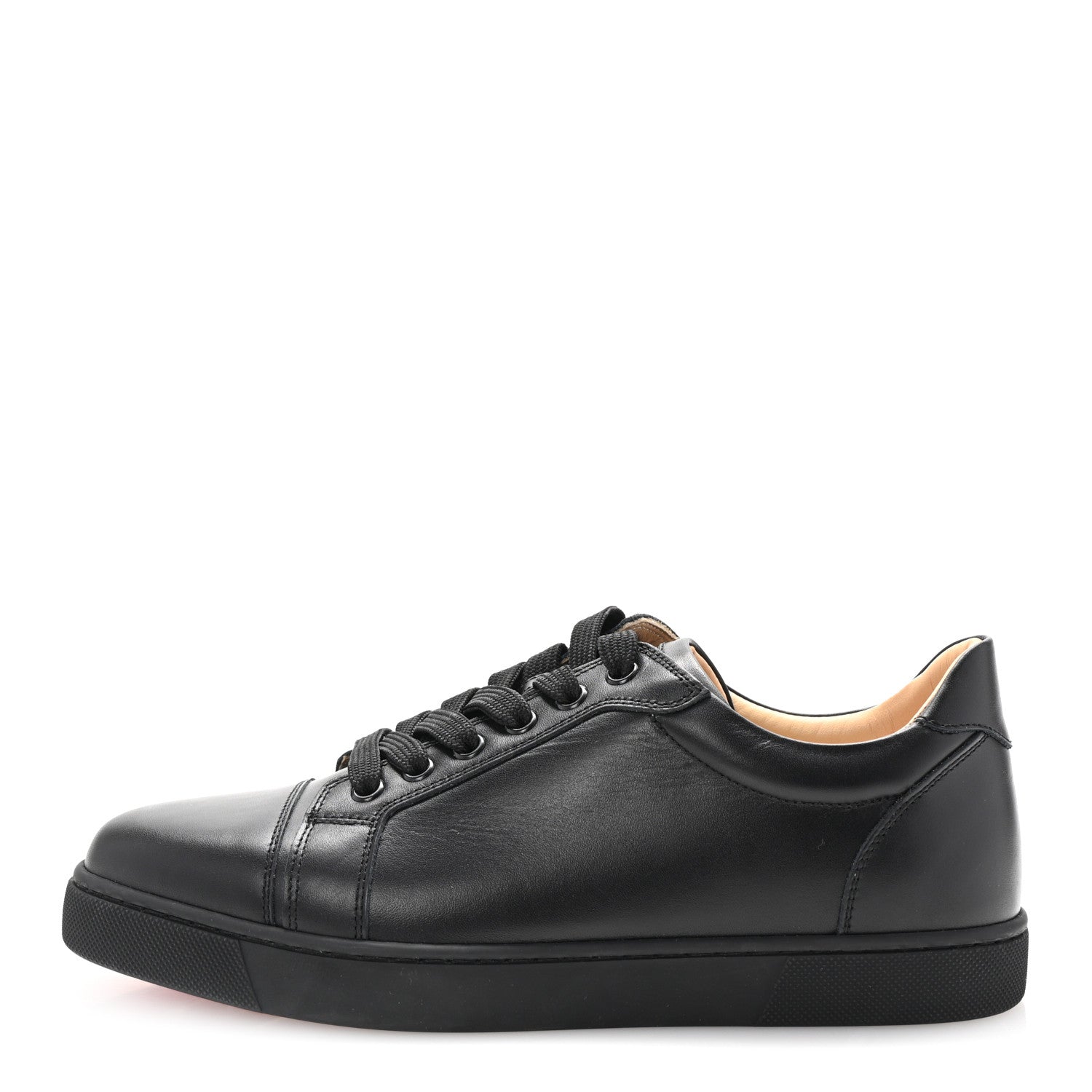 Christian Louboutin Calfskin Vieira Flat Sneakers 39.5 Black 1 of 10