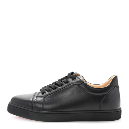 Christian Louboutin Calfskin Vieira Flat Sneakers 39.5 Black 1 of 10