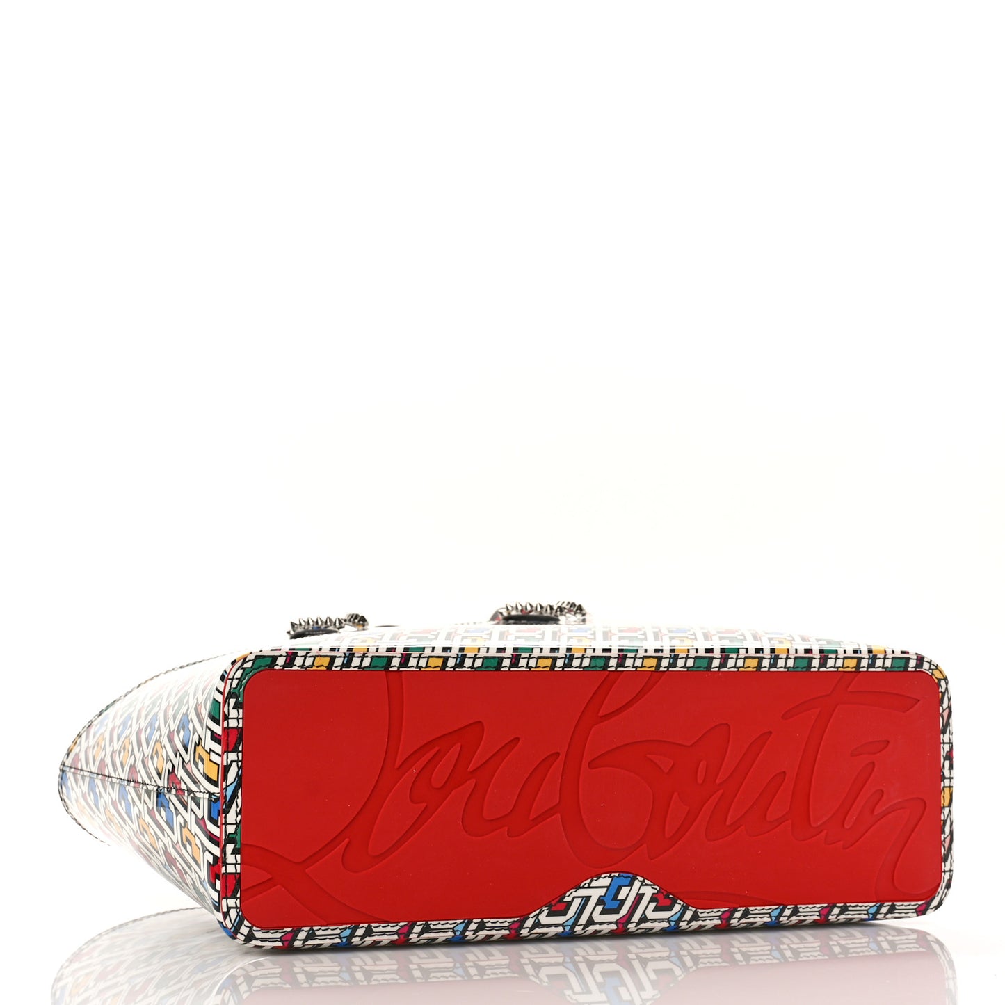 Patent Calfskin Small East West Cabata Tote Multicolor