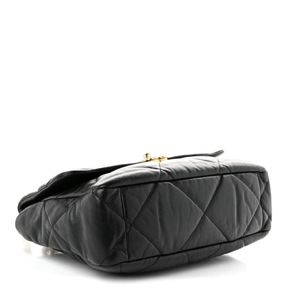 Chanel Lambskin Quilted Large Chanel 19 Flap Black 3 of 10