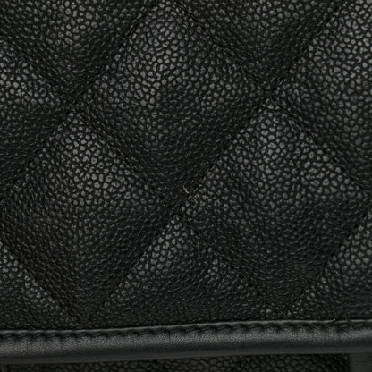 Chanel Caviar Quilted Medium French Riviera Flap Black 11 of 12