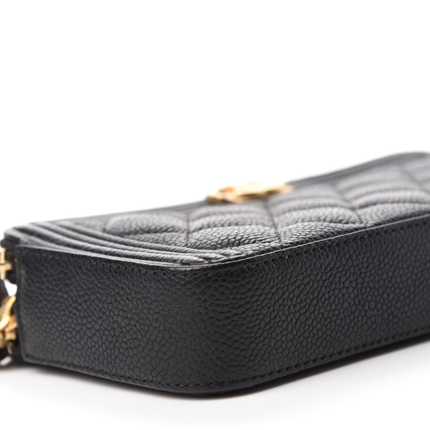 Chanel Caviar Quilted Small Boy Clutch With Chain Black 6 of 12