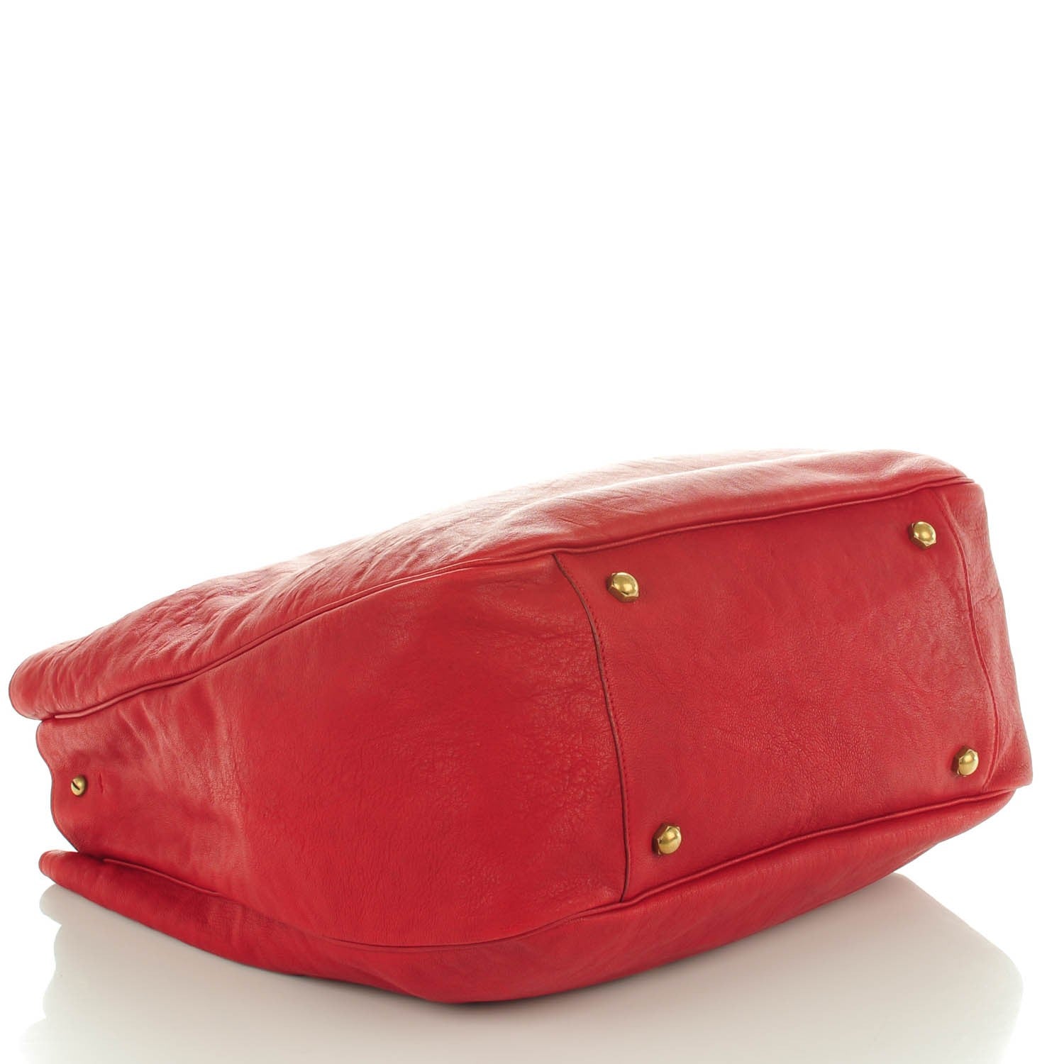 Saint Laurent Sheepskin Stingray Large Roady Hobo Red 4 of 7