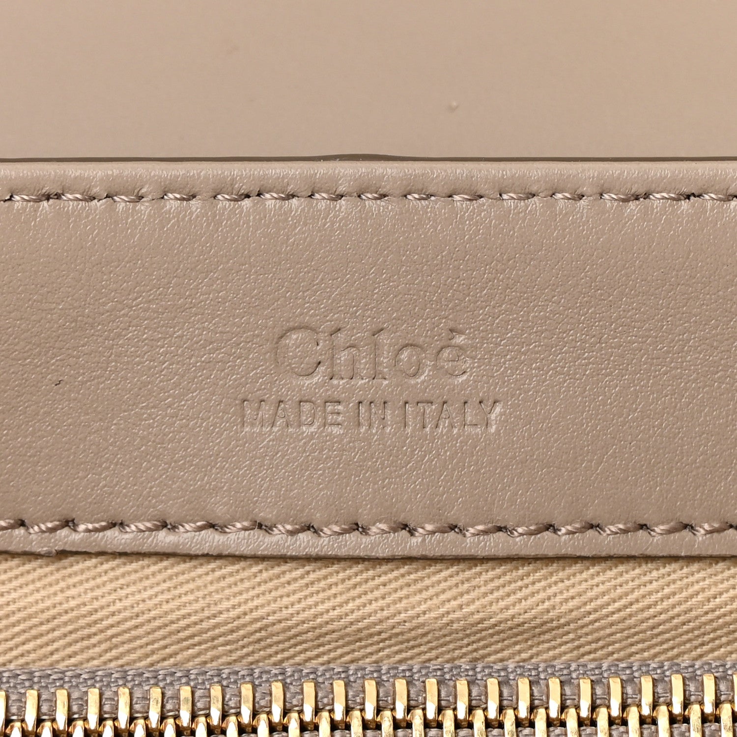 Chloe Shiny Calfskin Suede Small C Double Carry Bag Motty Grey 5 of 12