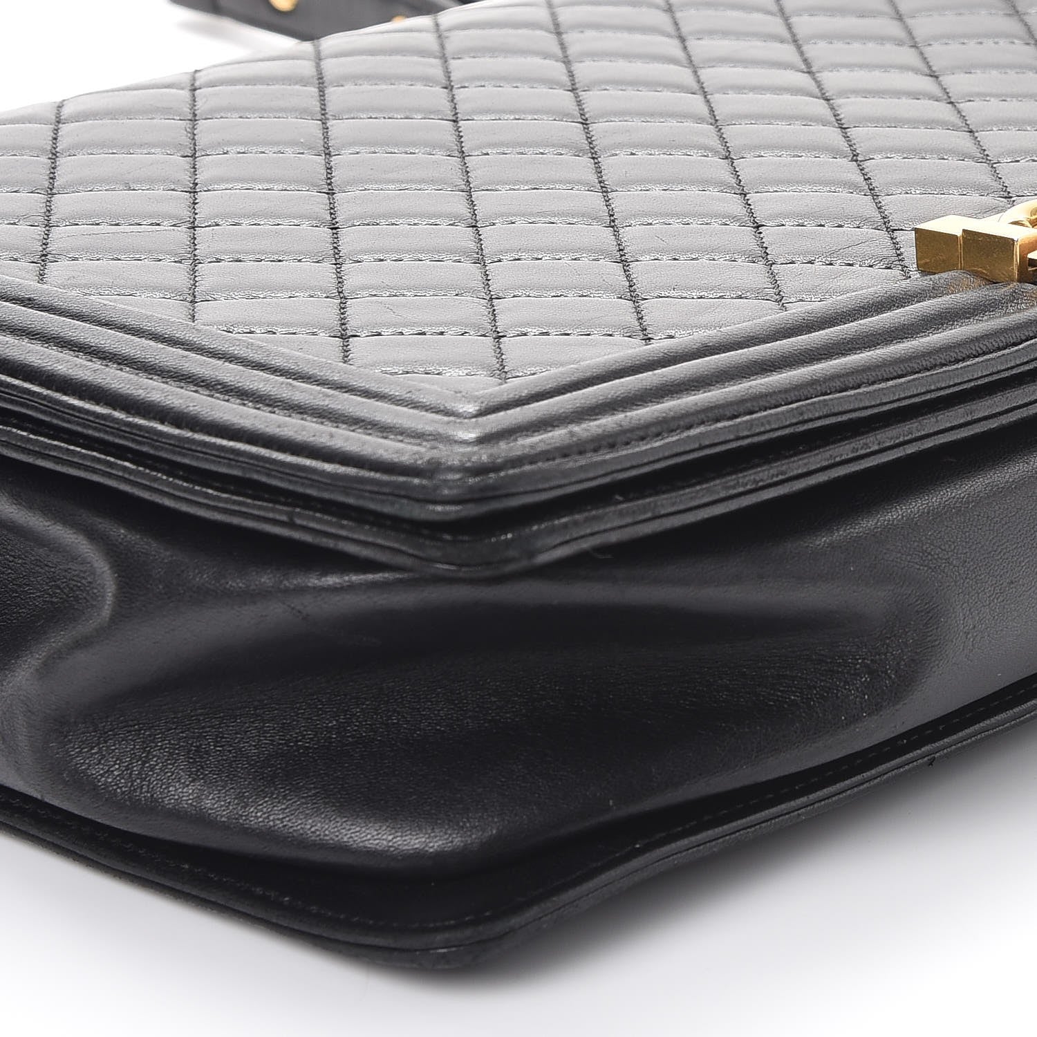 Chanel Lambskin Quilted Large Boy Flap Black 8 of 14
