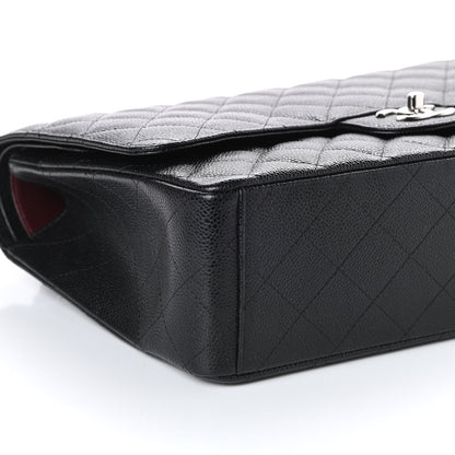 Chanel Caviar Quilted Maxi Double Flap Black 9 of 10