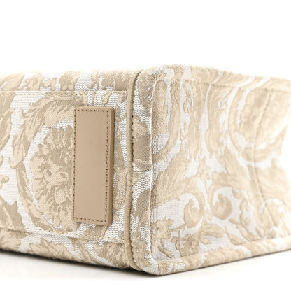 Versace Jacquard Barocco Small Athena Tote Beige 9 of 9